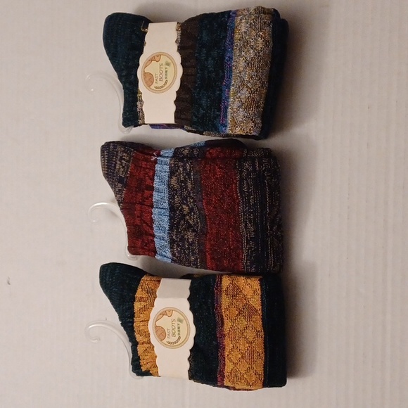 Fast Boots Accessories - 4/$40 New Striped Wool Socks - 3 Pairs (Women O/S)